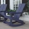 Flash Furniture Navy Modern Poly Resin Adirondack Rocking Chair JJ-C14709-NV-GG - alternate 1
